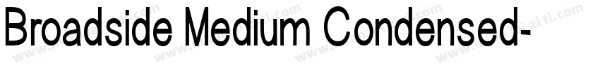 Broadside Medium Condensed字体转换